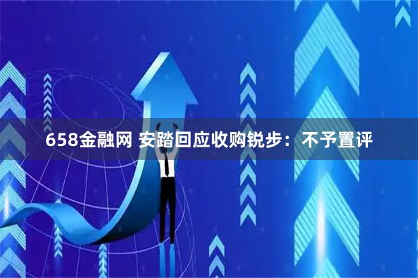 658金融网 安踏回应收购锐步：不予置评